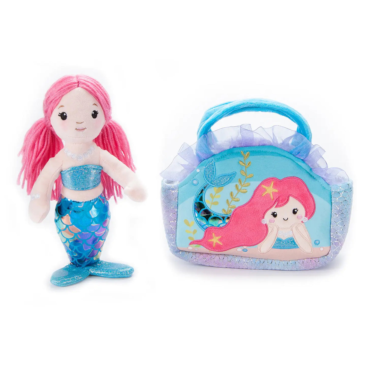 Purse & Plush Mermaid 10"