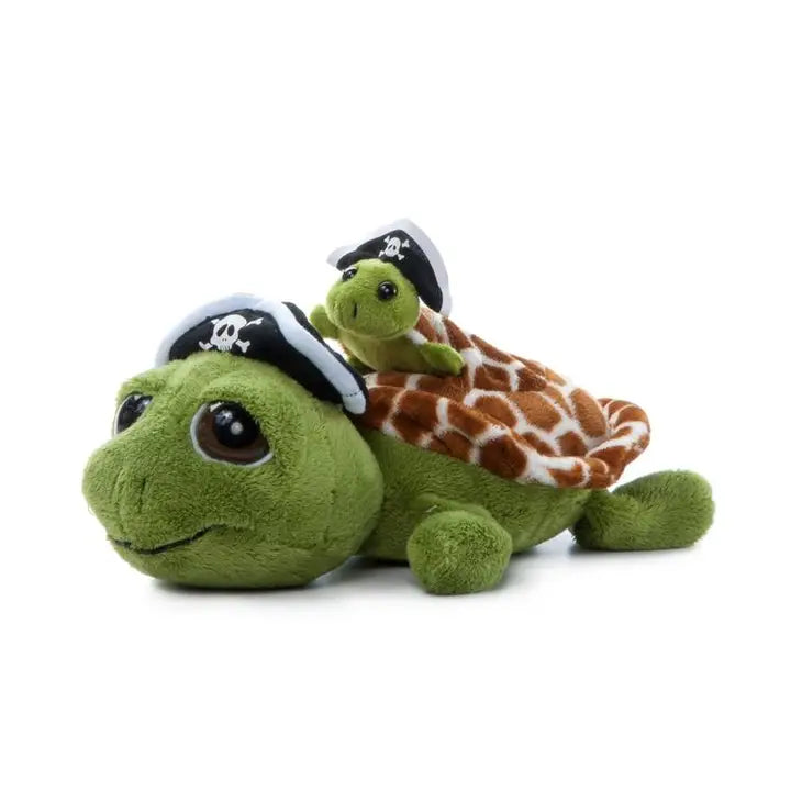 Pirate Sea Turtle & Baby 12" stuffed animal