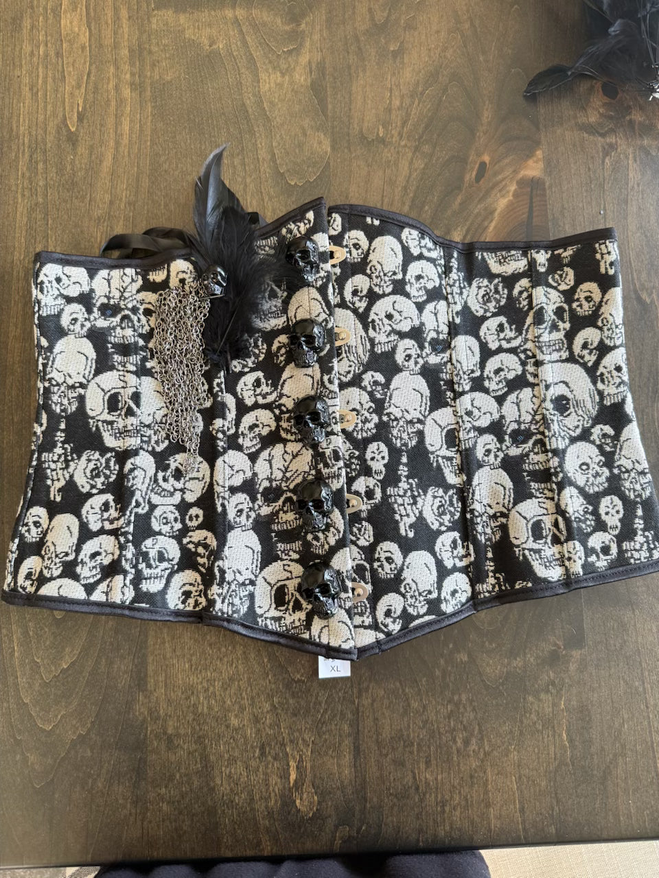Pirate Designed Corset with skulls print