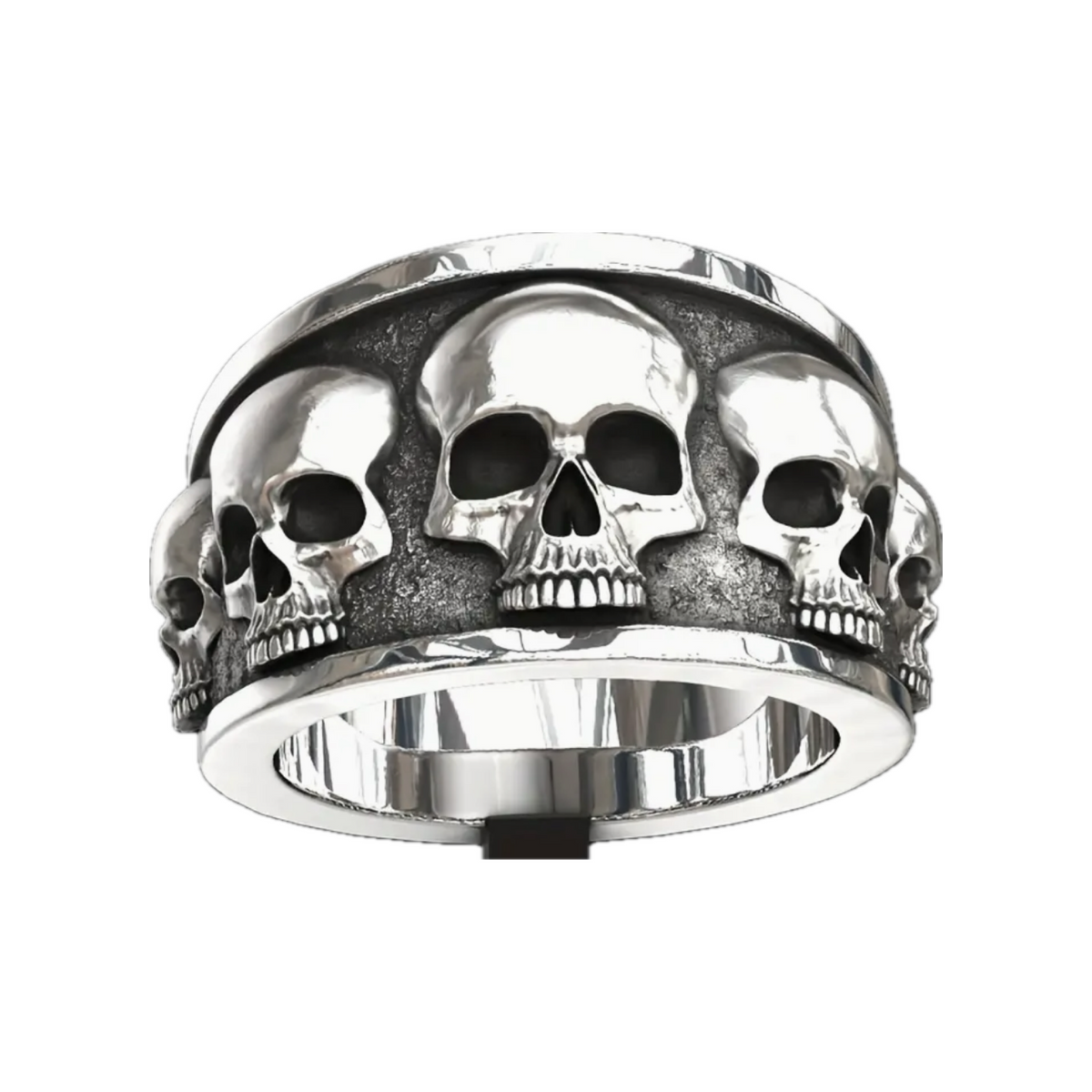 Skulls Ring-Stainless Steel