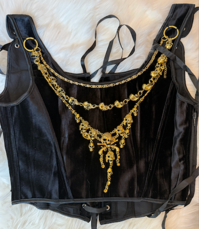 Lafitte's Treasure front lace up corset top