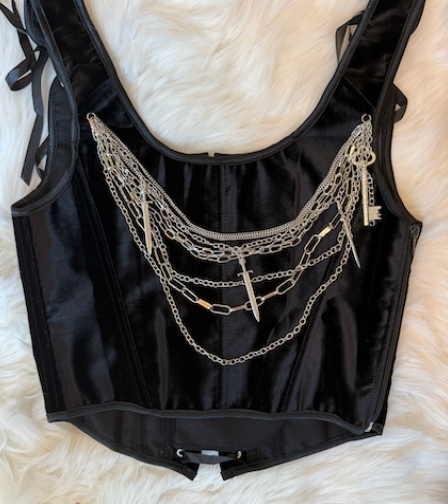 "Bold and Daring" front lace up corset top