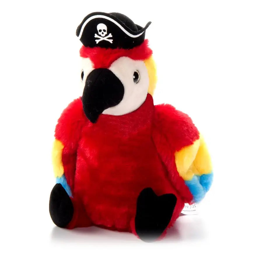 Pirate Parrot 10" stuffed animal (25cm)