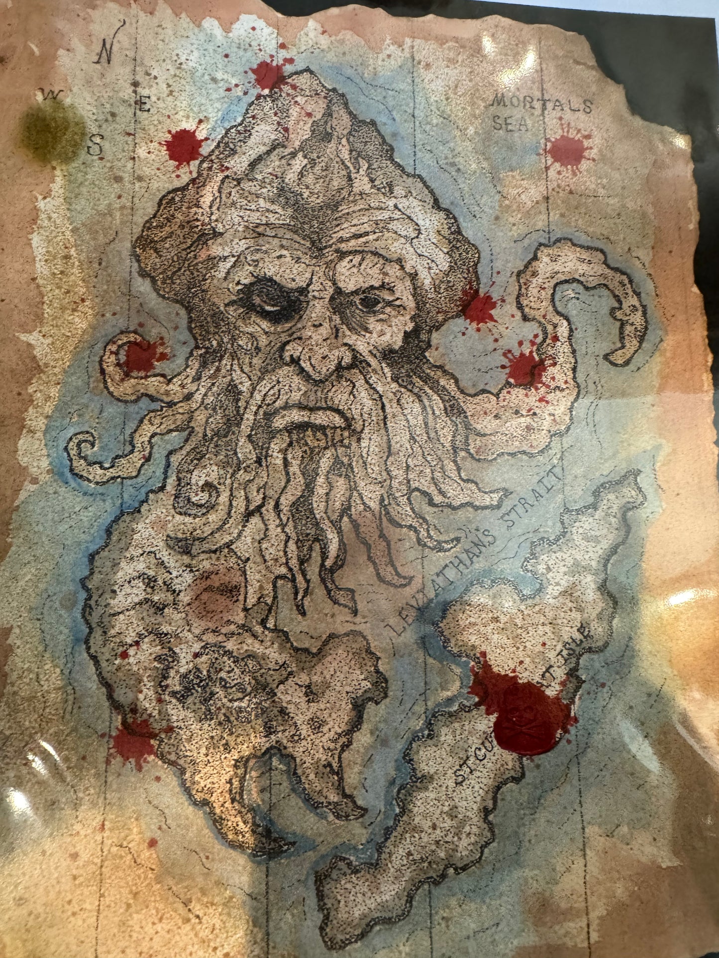 Poseidon Pirate Map (Print)