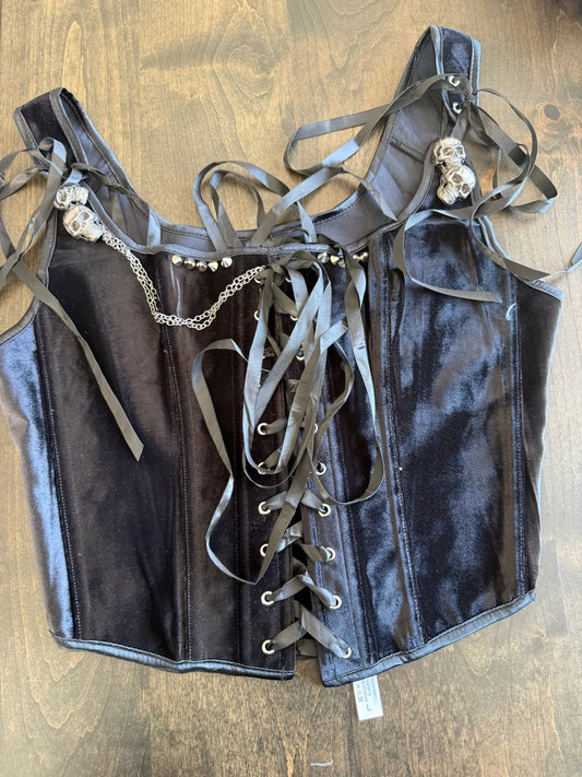 Pirate Designed front lace up corset top