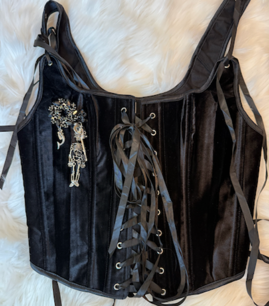 Siren Rule the Sea front lace up corset top