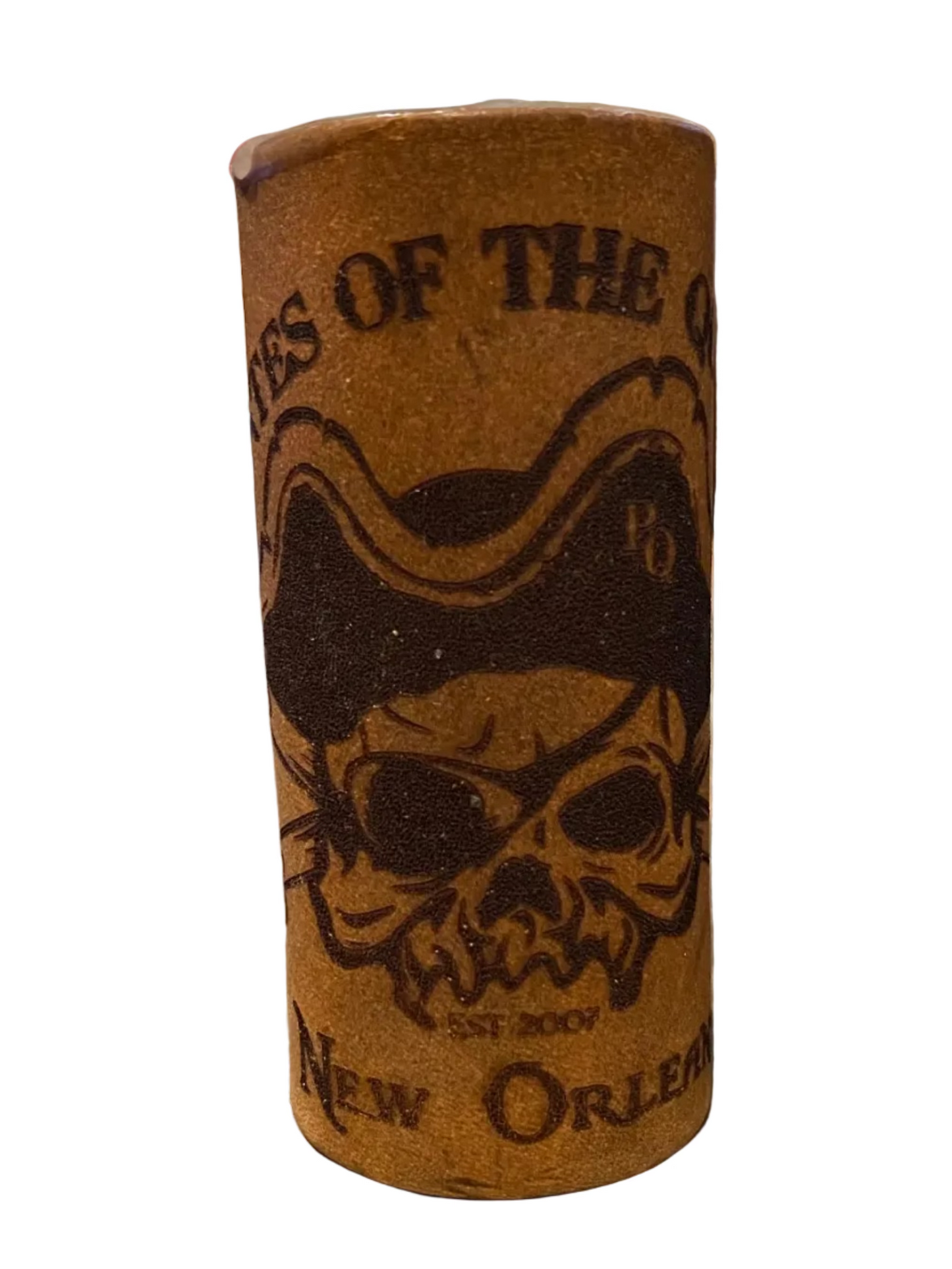 Pirates of the Quarter Leather shot glass