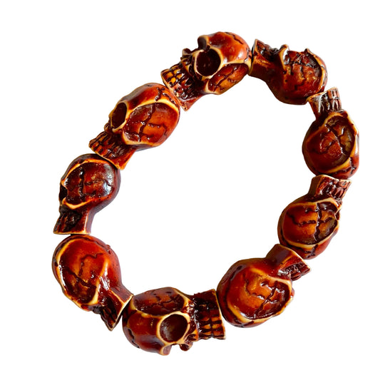 Skull bracelet - Wooden