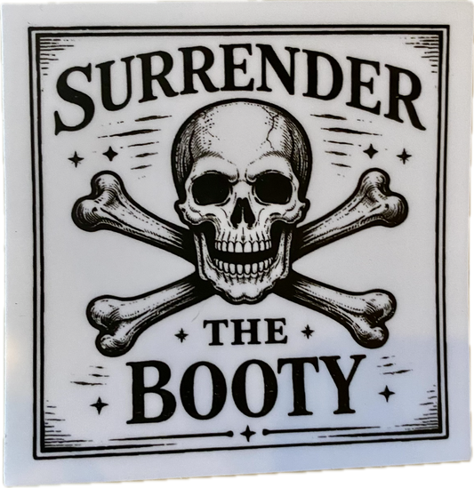 Surrender the Booty Sticker
