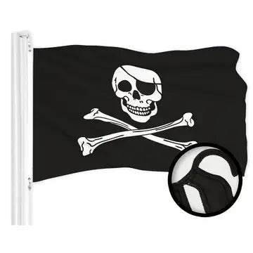 Large Flag Pirate Jolly Roger Bones