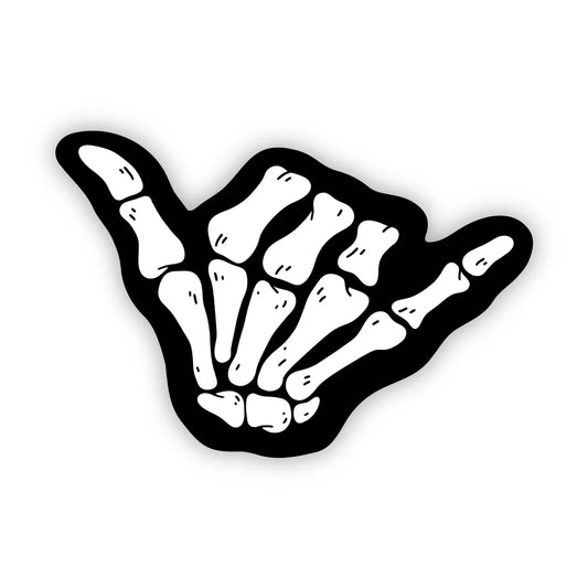 Hang Loose Skeleton sticker