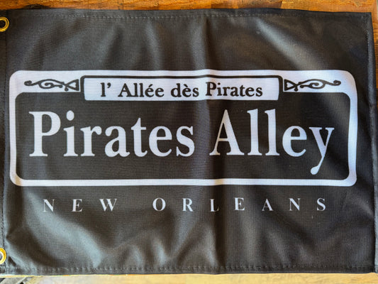 Pirates Alley Flag  18"Wx 12" H